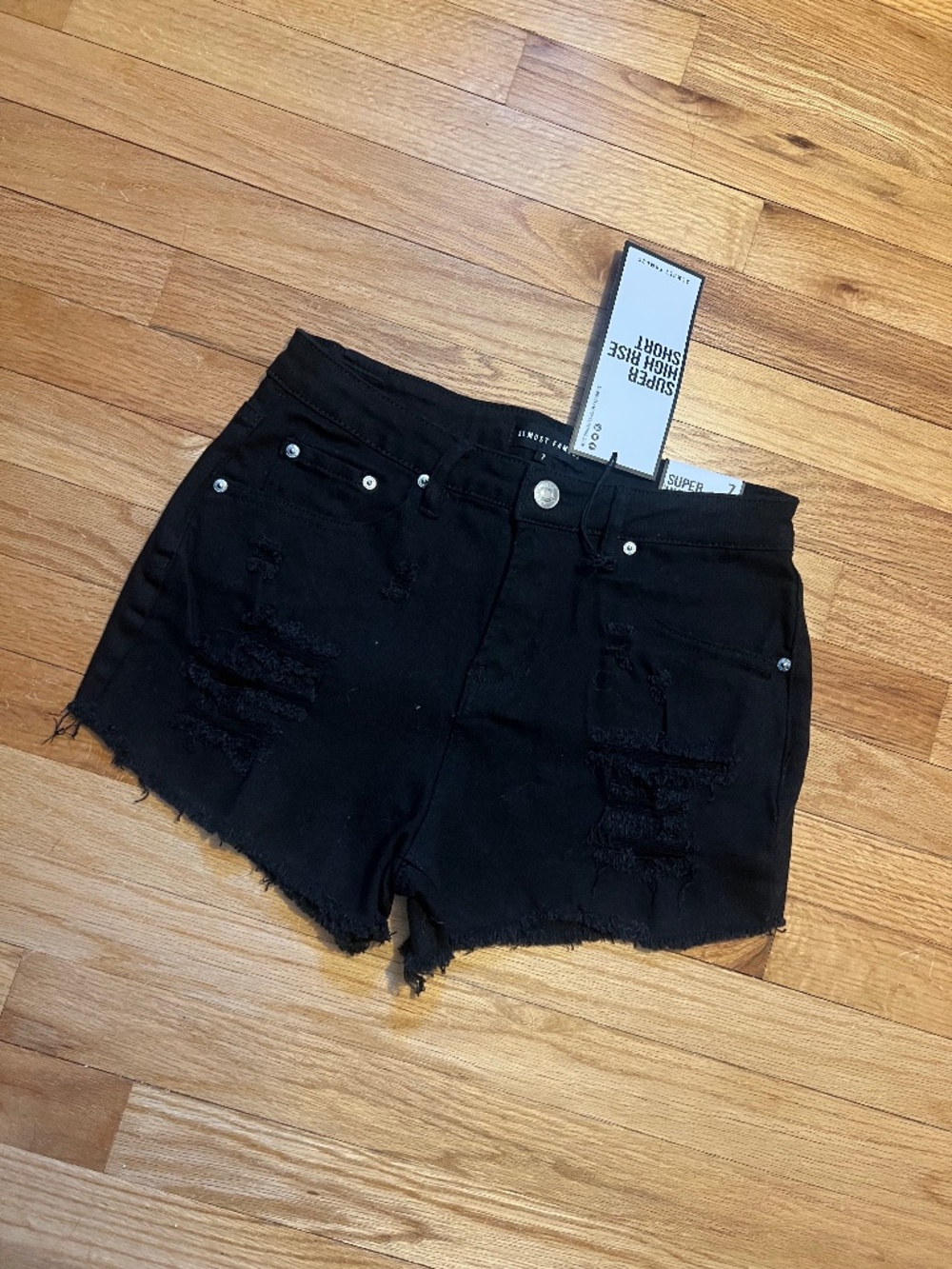 Almost Famous Black Jean Shorts